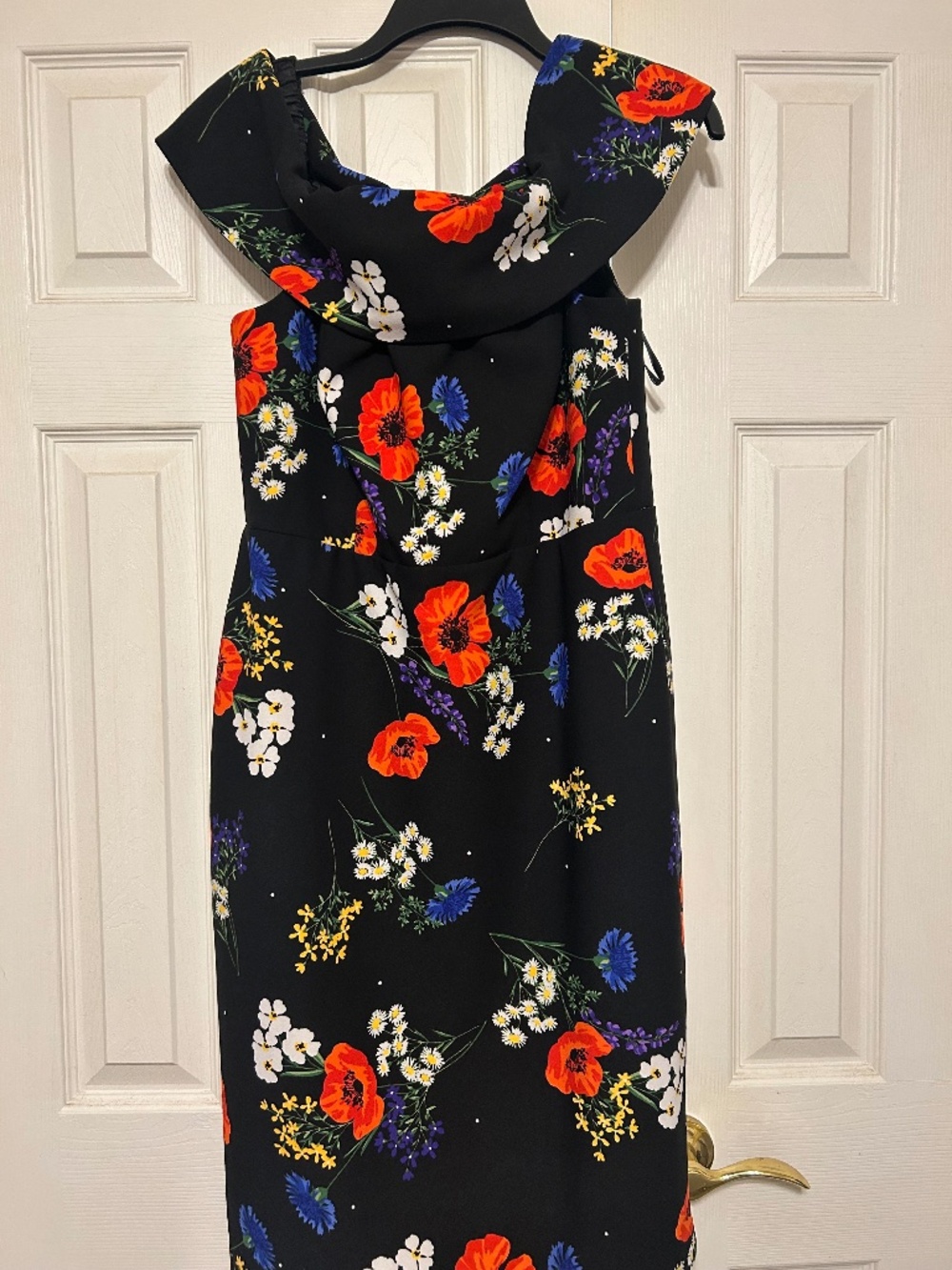 Calvin Klein Off Shoulder Midi Dress Size 12